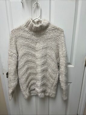 Cozy Cream Cable Knit Turtleneck Sweater